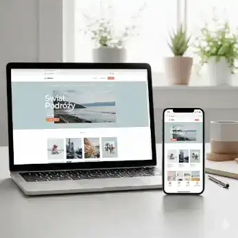 Website development illustration for mobile